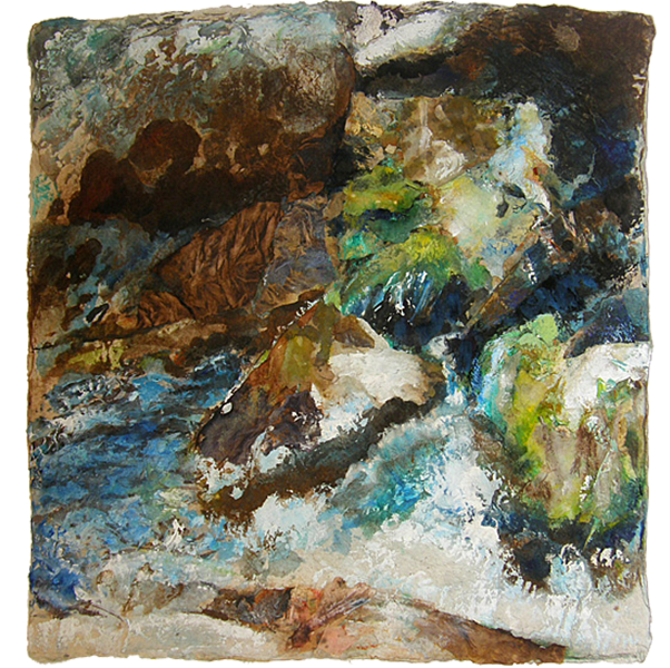 Steine am Wasser
2008
47 x 47 cm, mixed media on lokta paper